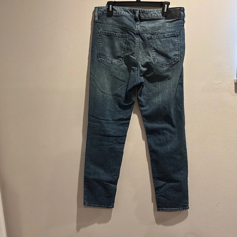 Express Blue Straight Jeans Classic Fit